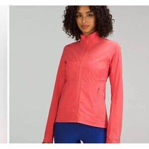 Lululemon Women’s Fast Free Running Windbreaker Jacket Pale Raspberry Size 6